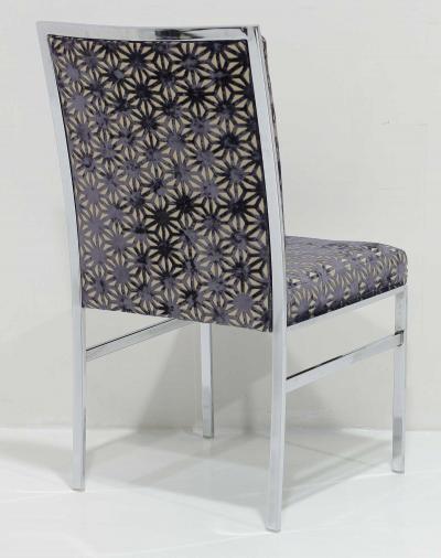 Pierre Cardin Pierre Cardin for Dillingham Set of Six Dining Chairs in Cut Velvet