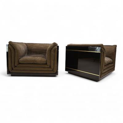Pierre Cardin Pierre Cardin set of 2 lounge club chairs 1970