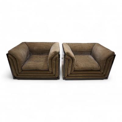 Pierre Cardin Pierre Cardin set of 2 lounge club chairs 1970
