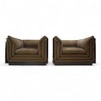 Pierre Cardin Pierre Cardin set of 2 lounge club chairs 1970
