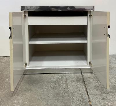 Pierre Cardin Vintage Pierre Cardin Signed Chrome Laminate Nightstands Pair