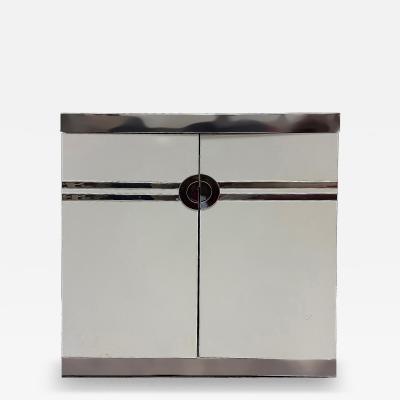 Pierre Cardin Vintage Pierre Cardin Signed Chrome Laminate Nightstands Pair