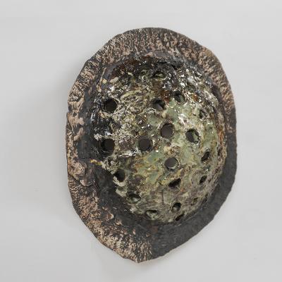 Pierre Casenove CARAPACE Glazed ceramic wall sculpture