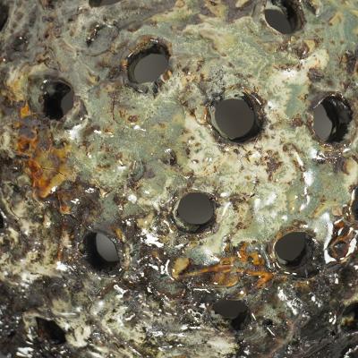 Pierre Casenove CARAPACE Glazed ceramic wall sculpture