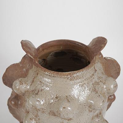 Pierre Casenove EPHESE BEIGE VASE 48 High temperature glazed ceramic