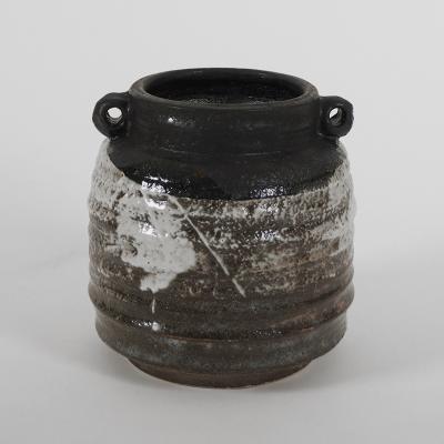 Pierre Casenove PAIR OF GLAZED CERAMIC POTS