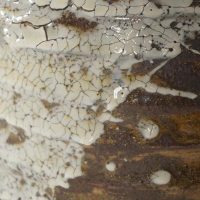 Pierre Casenove PAIR OF GLAZED CERAMIC POTS