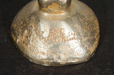 Pierre Casenove Pierre Casenove for Fondica Gilt Bronze Candleholder