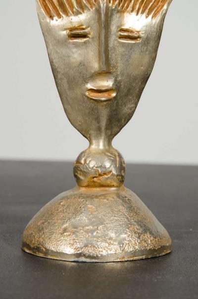 Pierre Casenove Pierre Casenove for Fondica Gilt Bronze Candleholder