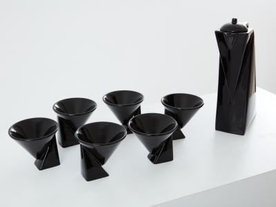 Pierre Casenove Pierre Casenove for Studio Salins glazed ceramic coffee set 1980s