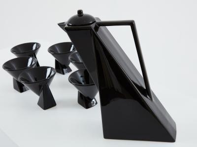 Pierre Casenove Pierre Casenove for Studio Salins glazed ceramic coffee set 1980s