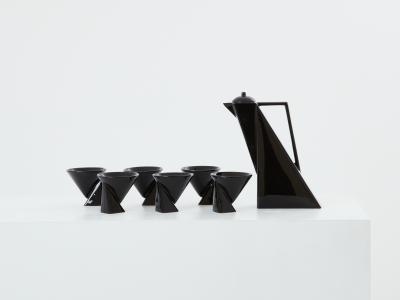 Pierre Casenove Pierre Casenove for Studio Salins glazed ceramic coffee set 1980s