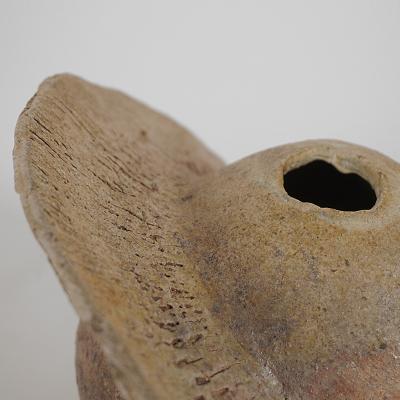 Pierre Casenove SATURN B Anagama fired ceramic sculpture