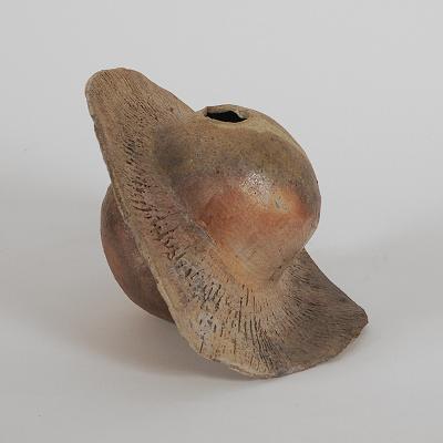 Pierre Casenove SATURN B Anagama fired ceramic sculpture