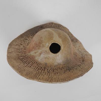 Pierre Casenove SATURN B Anagama fired ceramic sculpture