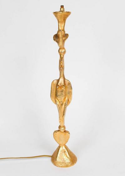 Pierre Casenove WHIMSICAL GILT BRONZE DOVE LAMP BY PIERRE CASENOVE