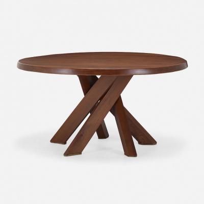 Pierre Chapo ELMWOOD CIRCULAR DINING TABLE MODEL T21D BY PIERRE CHAPO