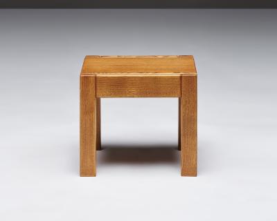Pierre Chapo Elm Side Table by Pierre Chapo for Maison Regain France c 1960