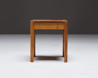 Pierre Chapo Elm Side Table by Pierre Chapo for Maison Regain France c 1960