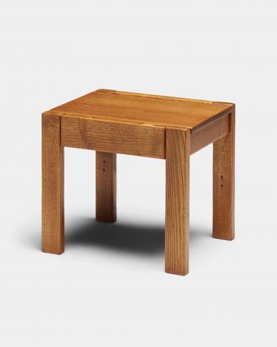 Pierre Chapo Elm Side Table by Pierre Chapo for Maison Regain France c 1960