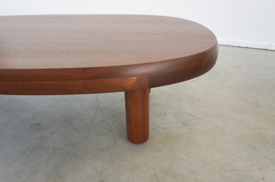Pierre Chapo FRENCH MAHOGANY COFFEE TABLE