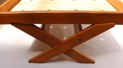 Pierre Chapo FRENCH MIDCENTURY SOLID ELM BED BY PIERRE CHAPO