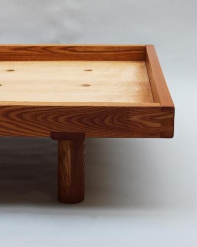 Pierre Chapo Fine French 1950s Solid Elm Godot daybed by Pierre Chapo