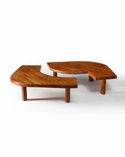 Pierre Chapo Oak Table by Pierre Chapo France 1972