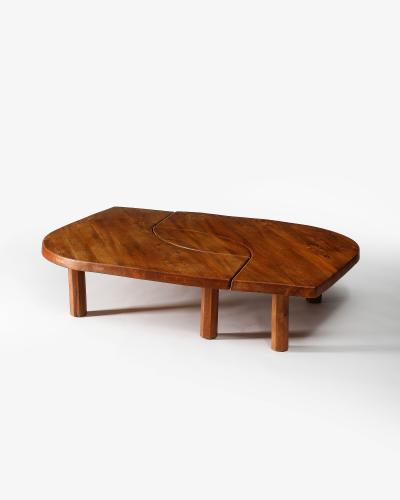 Pierre Chapo Oak Table by Pierre Chapo France 1972
