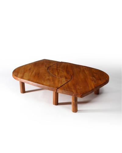 Pierre Chapo Oak Table by Pierre Chapo France 1972
