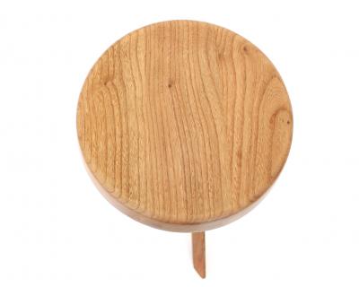 Pierre Chapo PIERRE CHAPO STOOLS TABOURETS PAIR S31 ELM FRANCE C1974 VINTAGE