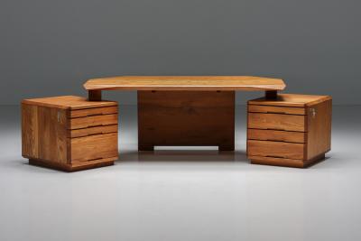 Pierre Chapo Pierre Chapo B40 Desk Solid Elm 1960s