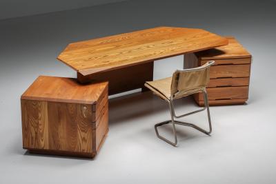 Pierre Chapo Pierre Chapo B40 Desk Solid Elm 1960s