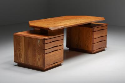 Pierre Chapo Pierre Chapo B40 Desk Solid Elm 1960s