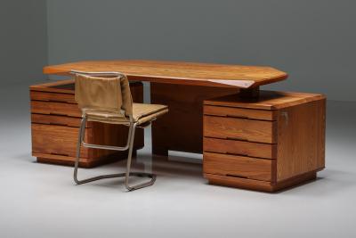 Pierre Chapo Pierre Chapo B40 Desk Solid Elm 1960s