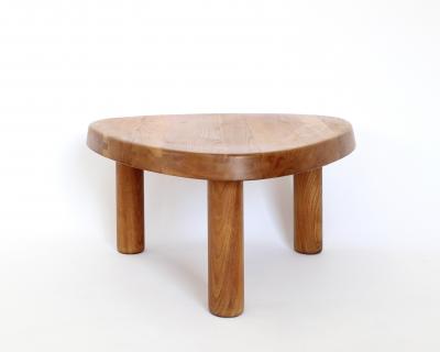 Pierre Chapo Pierre Chapo Coffee Table Elm Wood Model T23 circa 1960