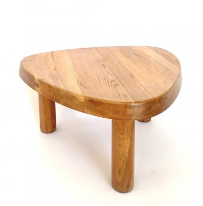 Pierre Chapo Pierre Chapo Coffee Table Elm Wood Model T23 circa 1960