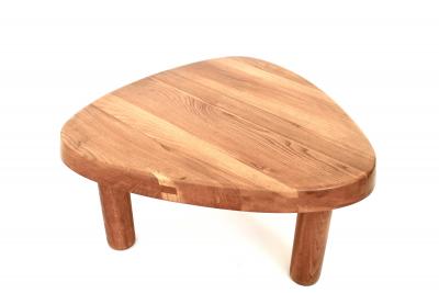 Pierre Chapo Pierre Chapo Coffee Table Elm Wood Model T23 circa 1960