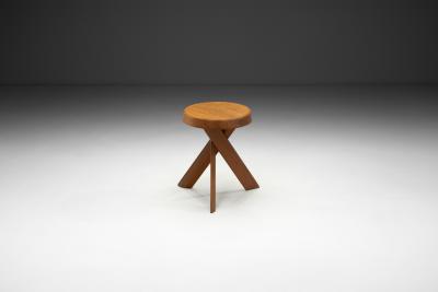 Pierre Chapo Pierre Chapo Model S31 A Solid Elm Stool France 1974