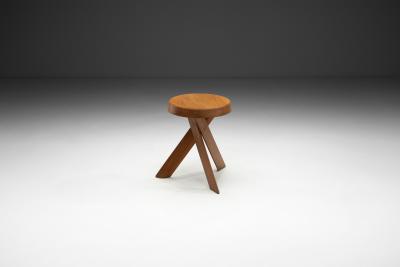 Pierre Chapo Pierre Chapo Model S31 A Solid Elm Stool France 1974