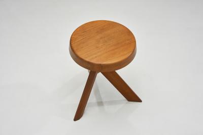 Pierre Chapo Pierre Chapo Model S31 A Solid Elm Stool France 1974