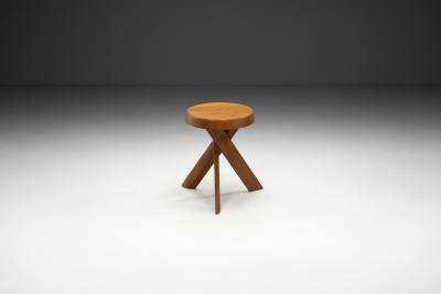 Pierre Chapo Pierre Chapo Model S31 A Solid Elm Stool France 1974