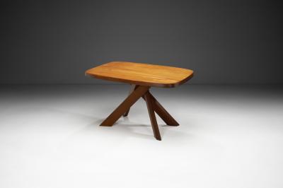 Pierre Chapo Pierre Chapo Model T35A Dining Table in Solid Elm France 1970s