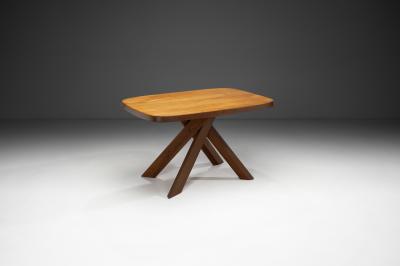 Pierre Chapo Pierre Chapo Model T35A Dining Table in Solid Elm France 1970s