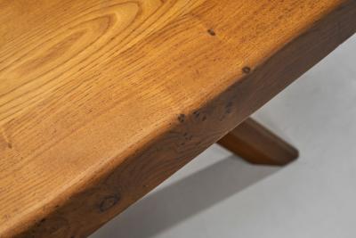 Pierre Chapo Pierre Chapo Model T35A Dining Table in Solid Elm France 1970s