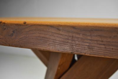 Pierre Chapo Pierre Chapo Model T35A Dining Table in Solid Elm France 1970s
