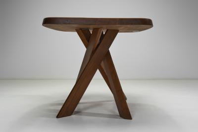 Pierre Chapo Pierre Chapo Model T35A Dining Table in Solid Elm France 1970s