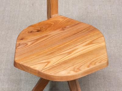 Pierre Chapo Pierre Chapo S34 Dining Side Chair in Solid Elm Chapo Creation France 2024