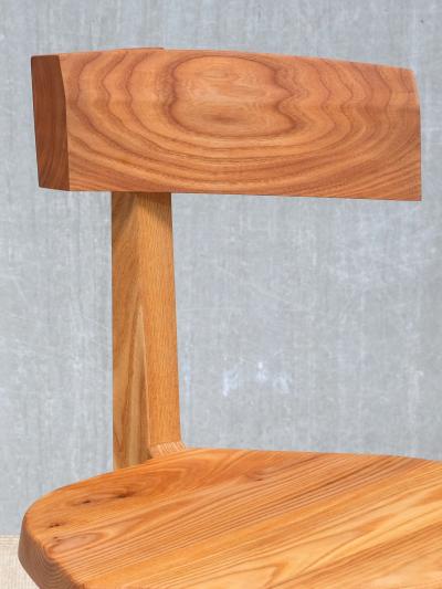 Pierre Chapo Pierre Chapo S34 Dining Side Chair in Solid Elm Chapo Creation France 2024