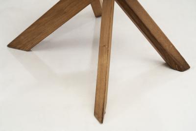 Pierre Chapo Pierre Chapo Set of Six S34 Elm Wood Chairs France 1960s